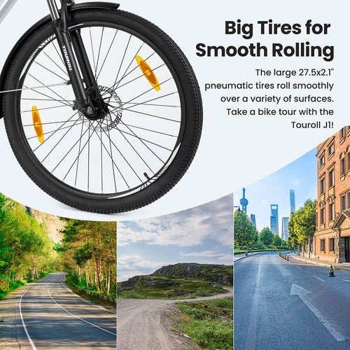 Vélo électrique Touroll J1 27,5 pouces avec moteur 250 W Vélo électrique Touroll J1 27,5 pouces avec moteur 250 W